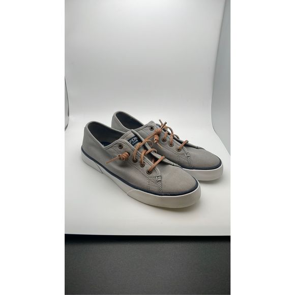 SPERRY ⛵️Women Sneaker SIZE 8 GREY/NAVY BLUE - Picture 1 of 5